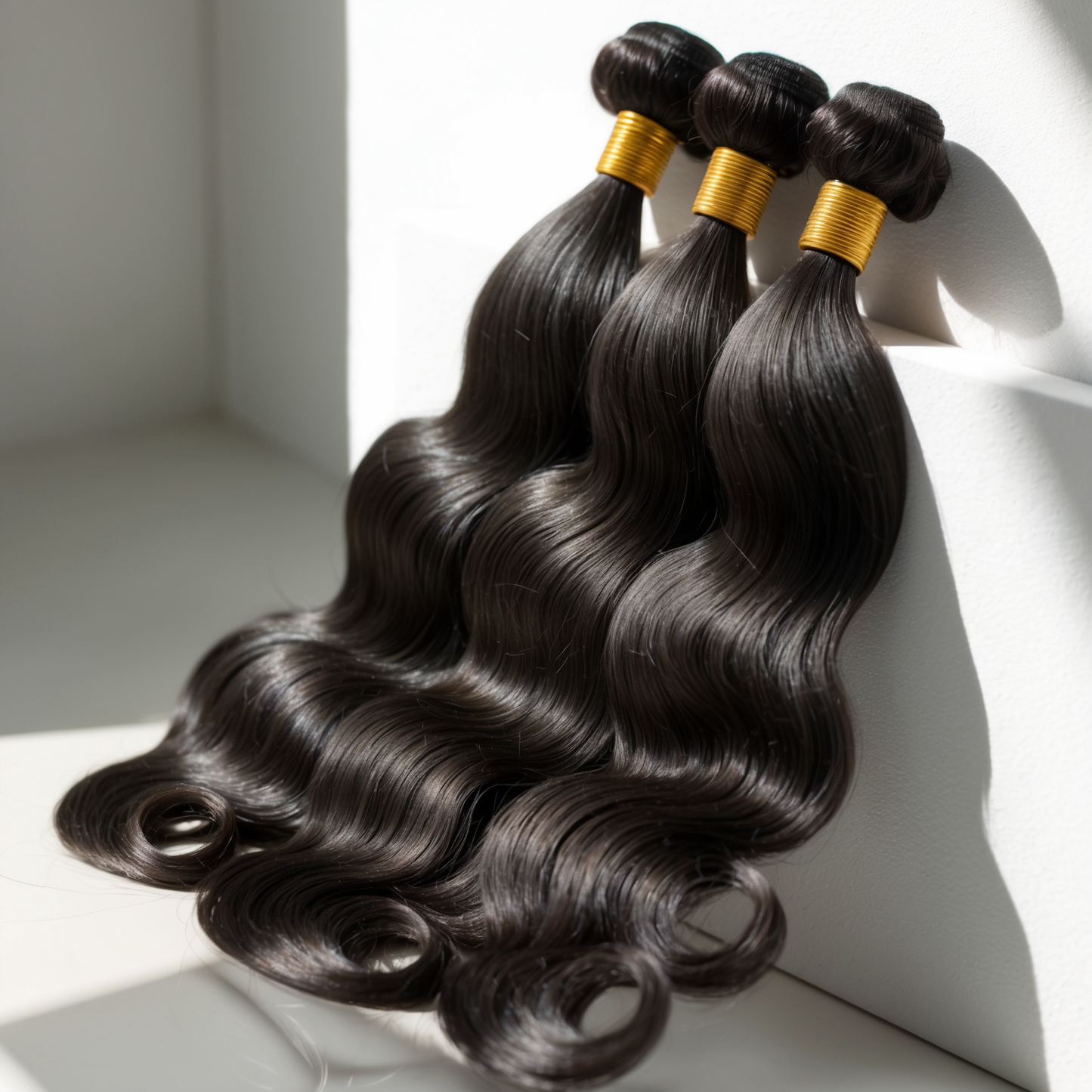 12-30 Inch Body Wavy Virgin Brazilian Hair #1B Natural Black
