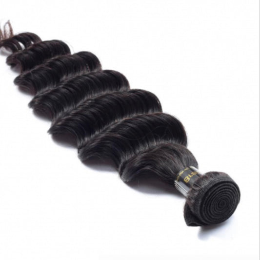 12-26 Inch Loose Deep Virgin Brazilian Hair #1B Natural Black