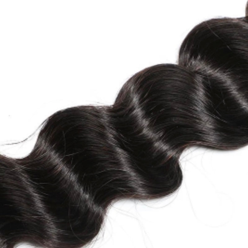 12-26 Inch Loose Deep Virgin Brazilian Hair #1B Natural Black